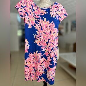 Lilly Pulitzer Blue and Pink Patterned Top